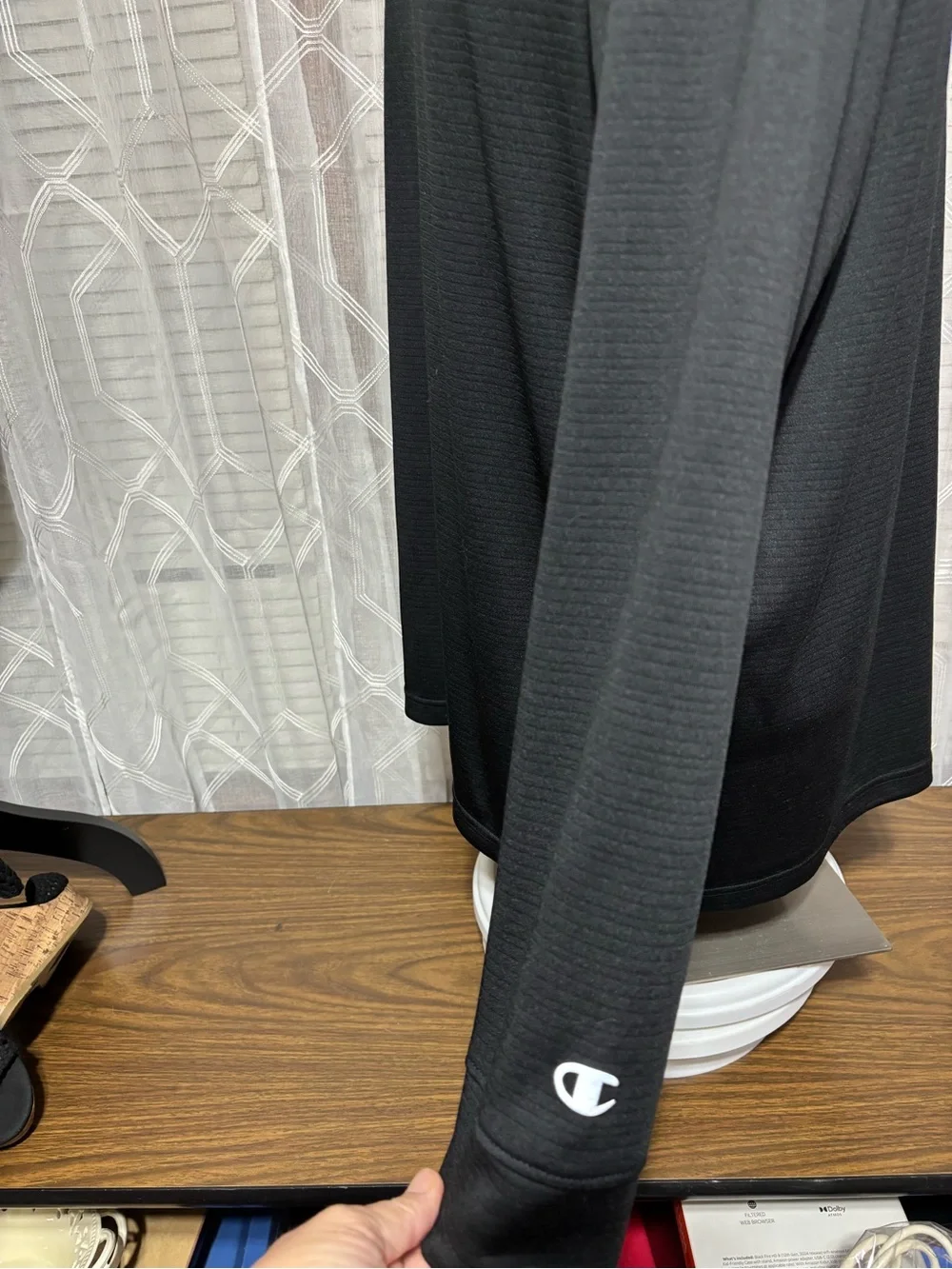 Purdue University Boilermakers 2XL Champion Black Pullover w/Logo quarter zip32L